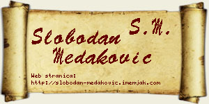 Slobodan Medaković vizit kartica